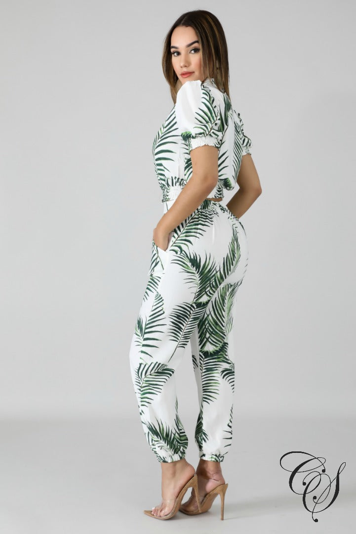 Kenzie Paradise Pant Set, Set - Designs By Cece Symoné