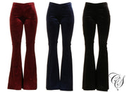 Kimberly Vintage Print Velvet Palazzo Pant, Pants - Designs By Cece Symoné