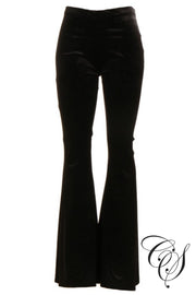 Kimberly Vintage Print Velvet Palazzo Pant, Pants - Designs By Cece Symoné