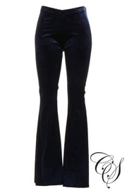 Kimberly Vintage Print Velvet Palazzo Pant, Pants - Designs By Cece Symoné