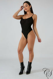 Kimmy Sheer Swirling Bodysuit, Bodysuit - Designs By Cece Symoné