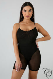 Kimmy Sheer Swirling Bodysuit, Bodysuit - Designs By Cece Symoné