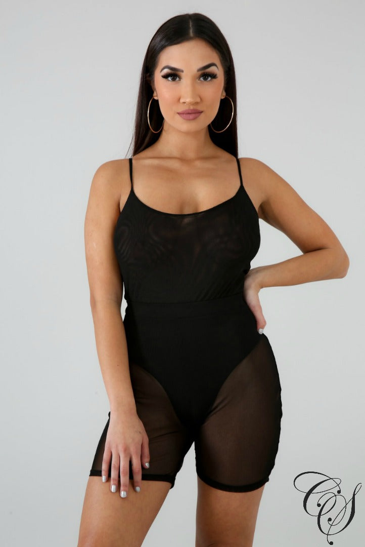 Kimmy Sheer Swirling Bodysuit, Bodysuit - Designs By Cece Symoné