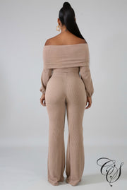 Kristina Ribbed Palazzo Set, Set - Designs By Cece Symoné