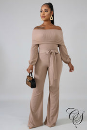 Kristina Ribbed Palazzo Set, Set - Designs By Cece Symoné