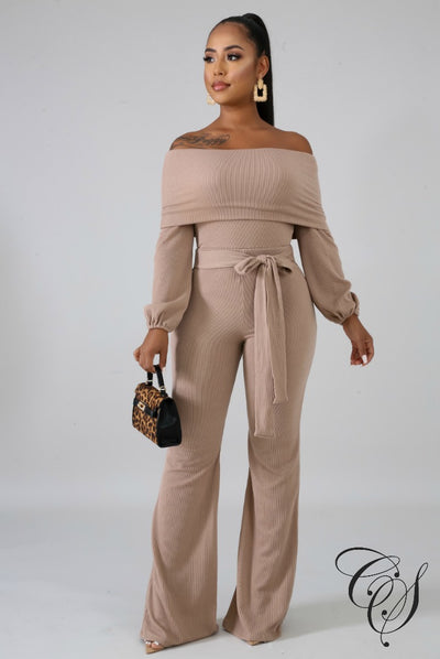 Kristina Ribbed Palazzo Set, Set - Designs By Cece Symoné