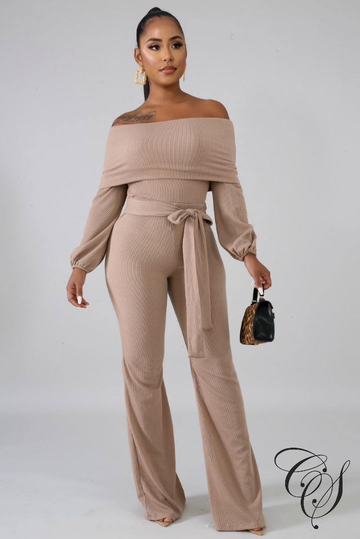 Kristina Ribbed Palazzo Set, Set - Designs By Cece Symoné