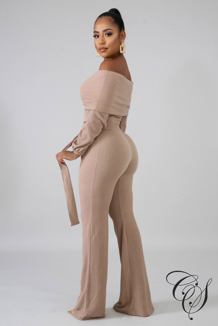 Kristina Ribbed Palazzo Set, Set - Designs By Cece Symoné