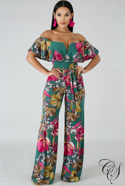 Lavanda Floral Jumpsuit, Jumpsuit - Designs By Cece Symoné