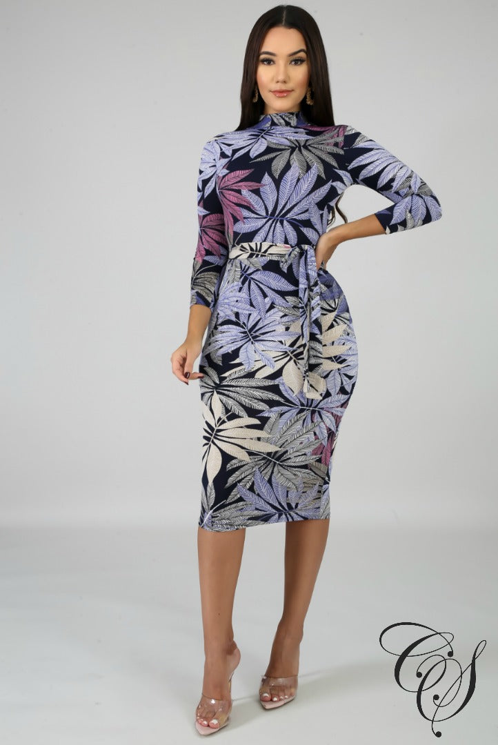 Layla Floral Midi Dress – Designs By Cece Symoné
