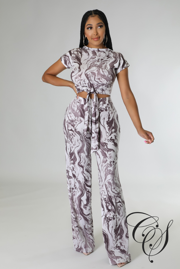 Lexa Mable Print Pant Set