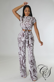 Lexa Mable Print Pant Set