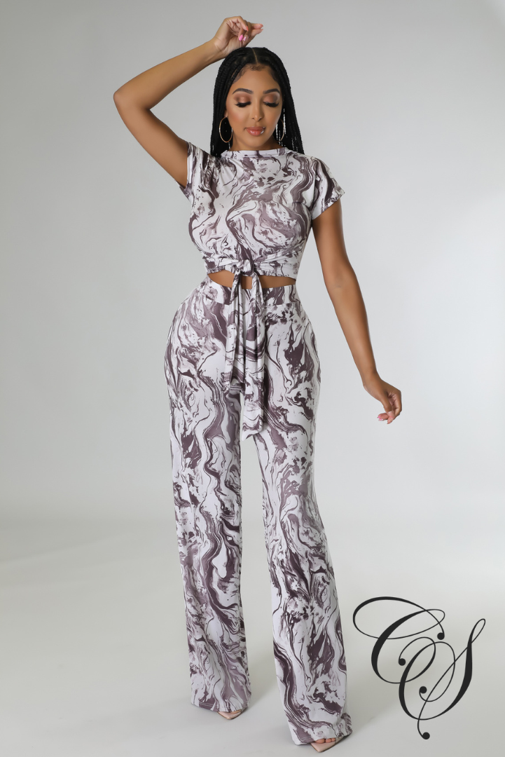Lexa Mable Print Pant Set