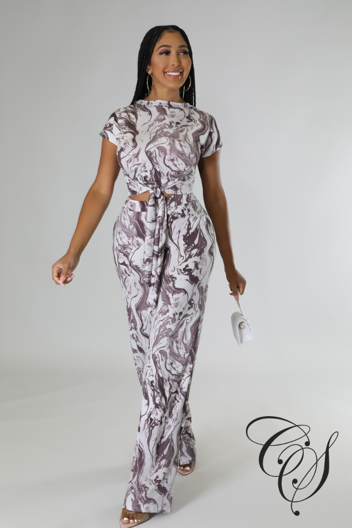 Lexa Mable Print Pant Set