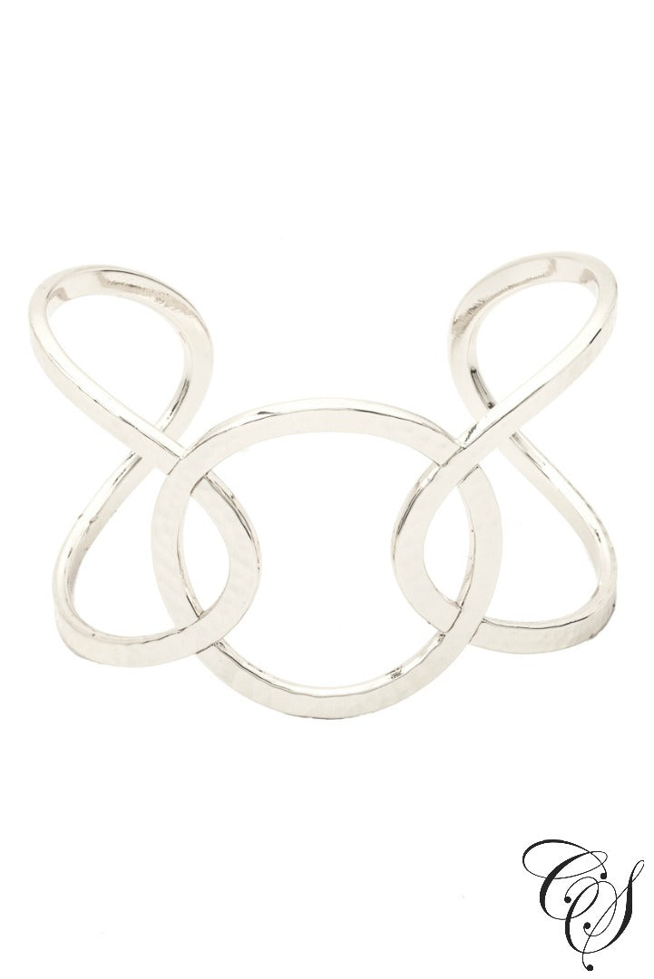 Linked Bent Hoop Cuff Bracelet, Bracelet - Designs By Cece Symoné