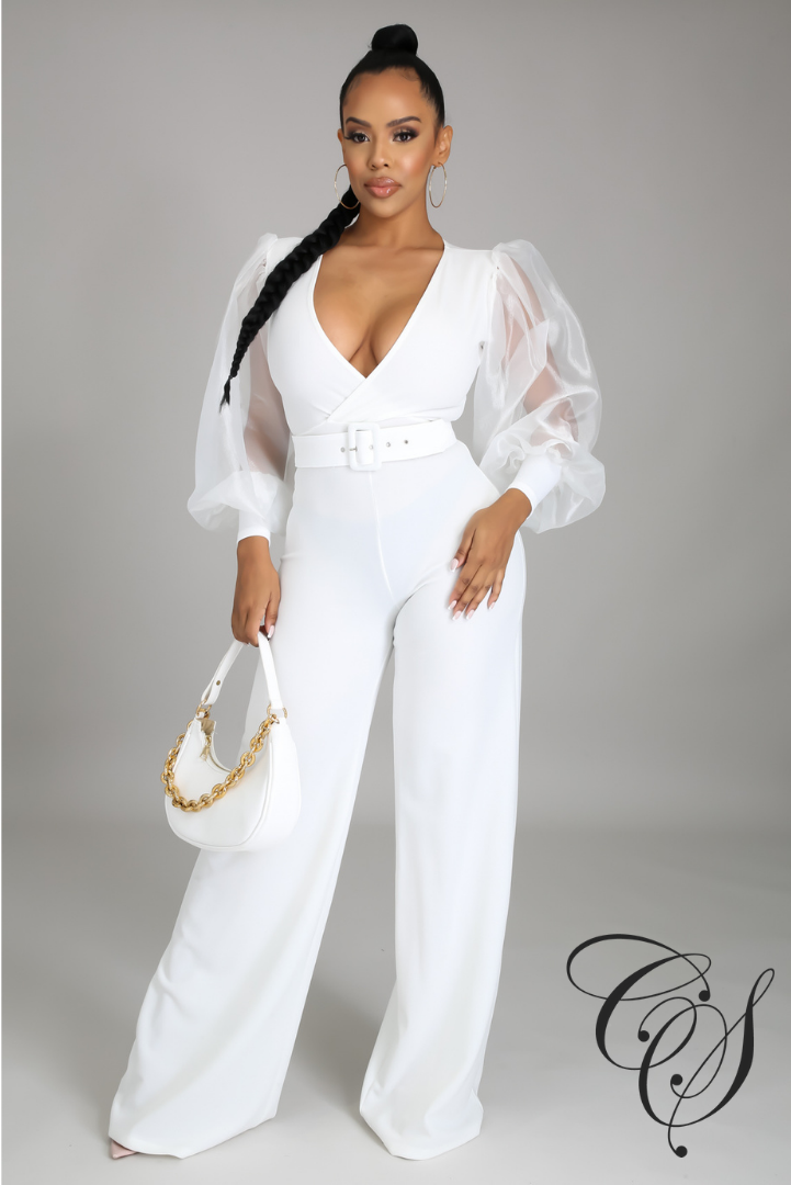 Lola Long Organza Sleeve Jumpsuit – Designs By Cece Symoné