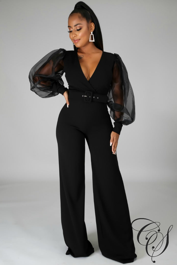 Lola Long Organza Sleeve Jumpsuit – Designs By Cece Symoné