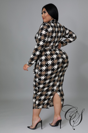 Lorelei Hounds Tooth Dress