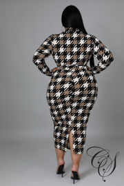 Lorelei Hounds Tooth Dress