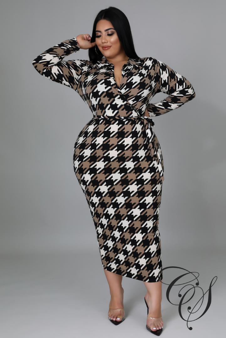 Lorelei Hounds Tooth Dress