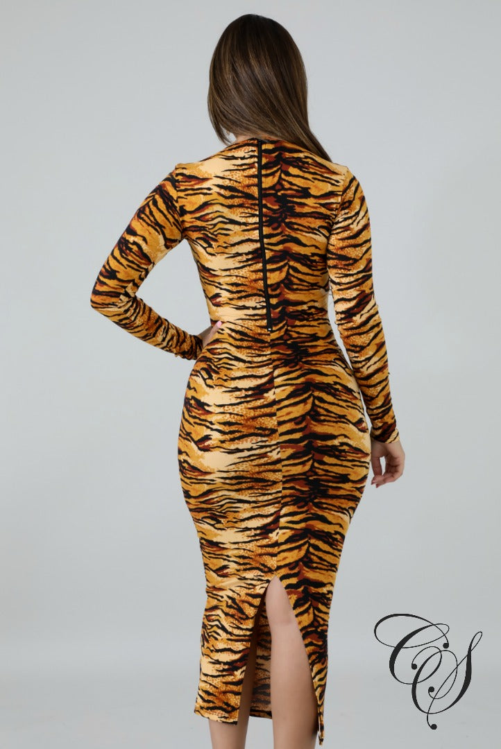 Lynn Fierce Stripes Midi Dress, Dresses - Designs By Cece Symoné