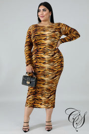 Lynn Fierce Stripes Midi Dress, Dresses - Designs By Cece Symoné