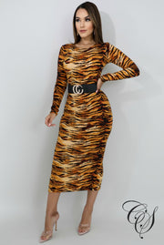 Lynn Fierce Stripes Midi Dress, Dresses - Designs By Cece Symoné