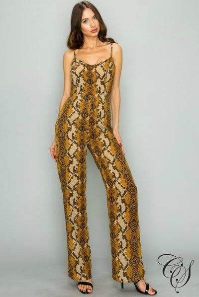 Malani Snake Print Jumpsuit, Jumpsuit - Designs By Cece Symoné