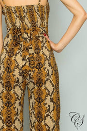 Malani Snake Print Jumpsuit, Jumpsuit - Designs By Cece Symoné