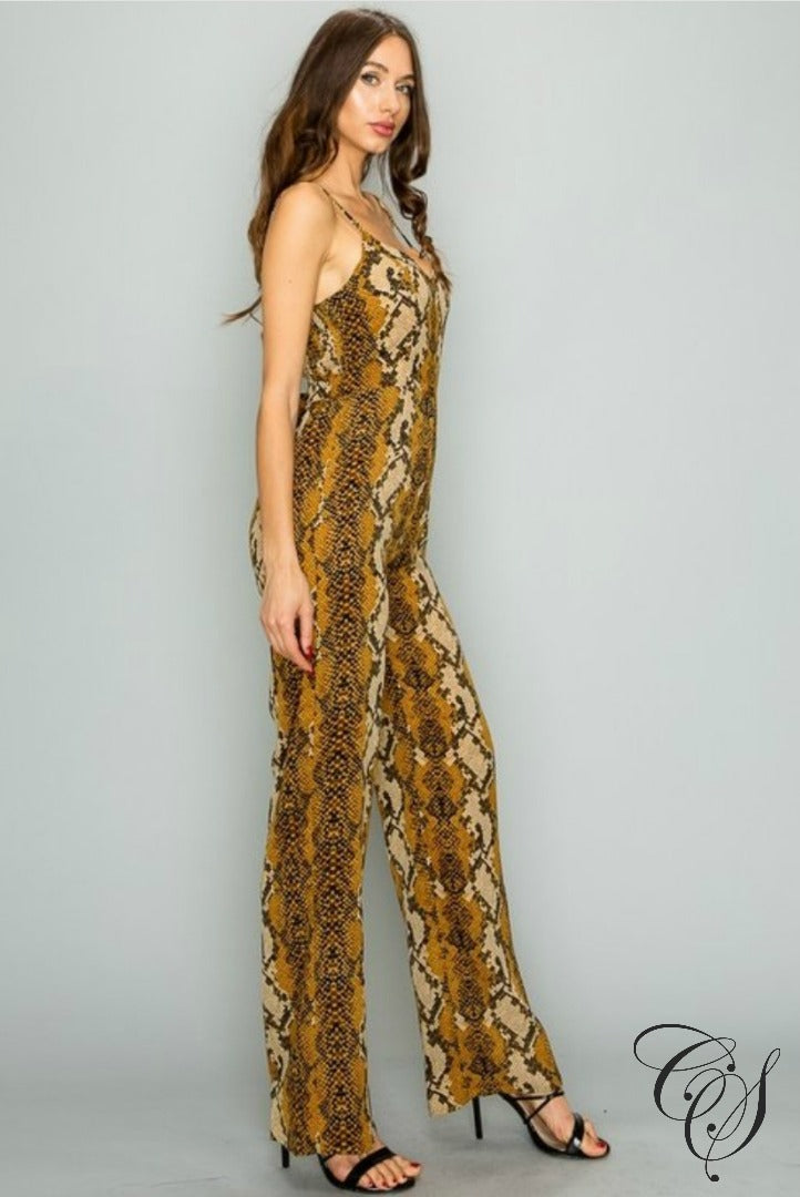 Malani Snake Print Jumpsuit, Jumpsuit - Designs By Cece Symoné