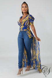 Margo Medallions Long Tail Top, Top - Designs By Cece Symoné