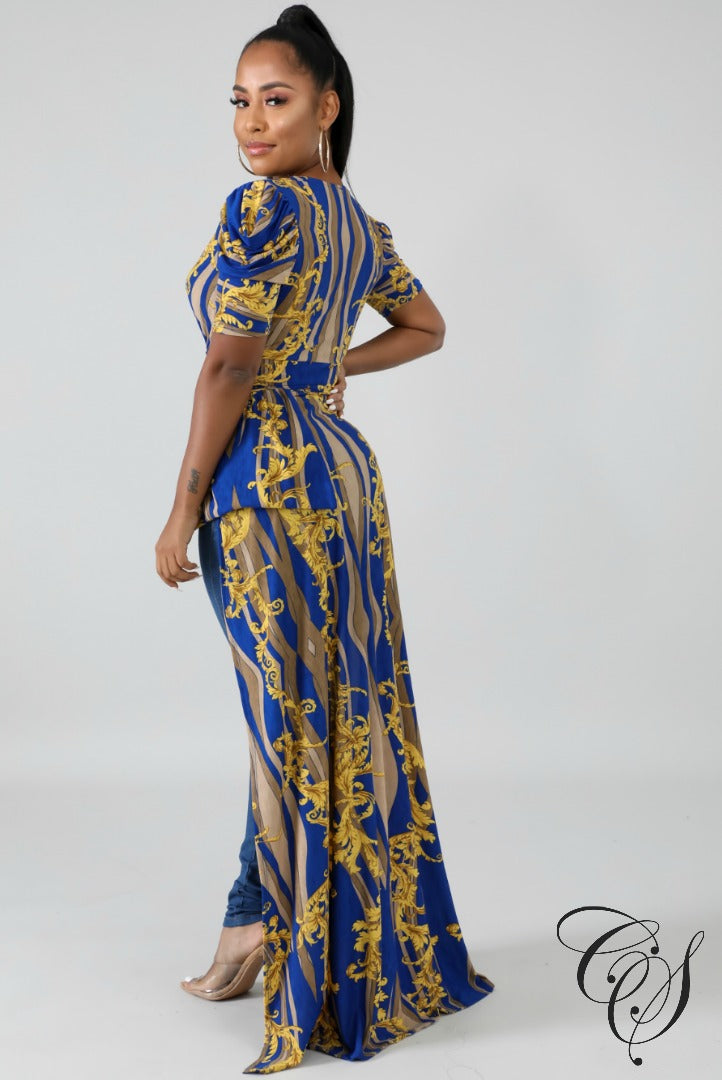 Margo Medallions Long Tail Top, Top - Designs By Cece Symoné