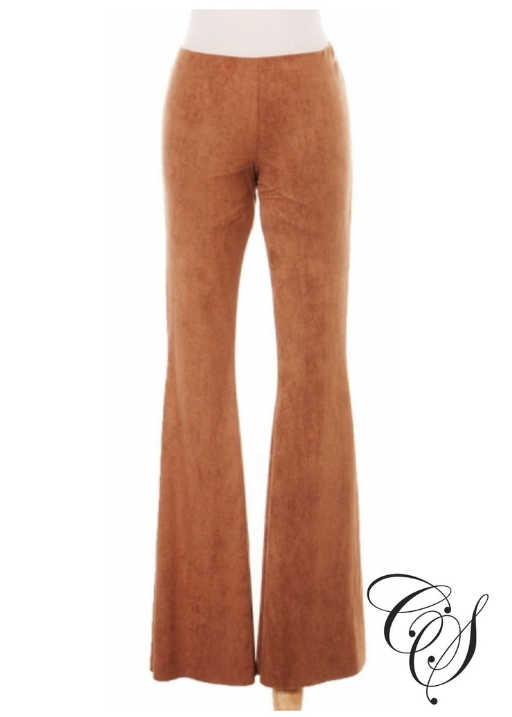 Maria Vegan Suede Flare Pant, Pants - Designs By Cece Symoné