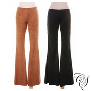 Maria Vegan Suede Flare Pant, Pants - Designs By Cece Symoné