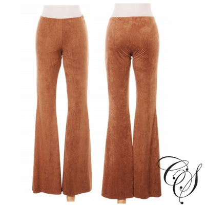Maria Vegan Suede Flare Pant, Pants - Designs By Cece Symoné