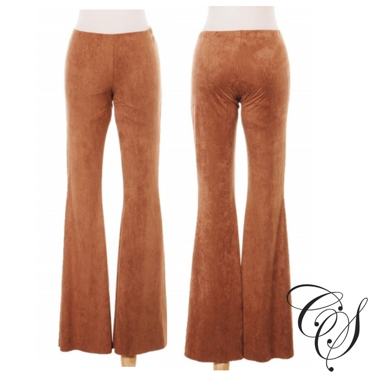 Maria Vegan Suede Flare Pant, Pants - Designs By Cece Symoné