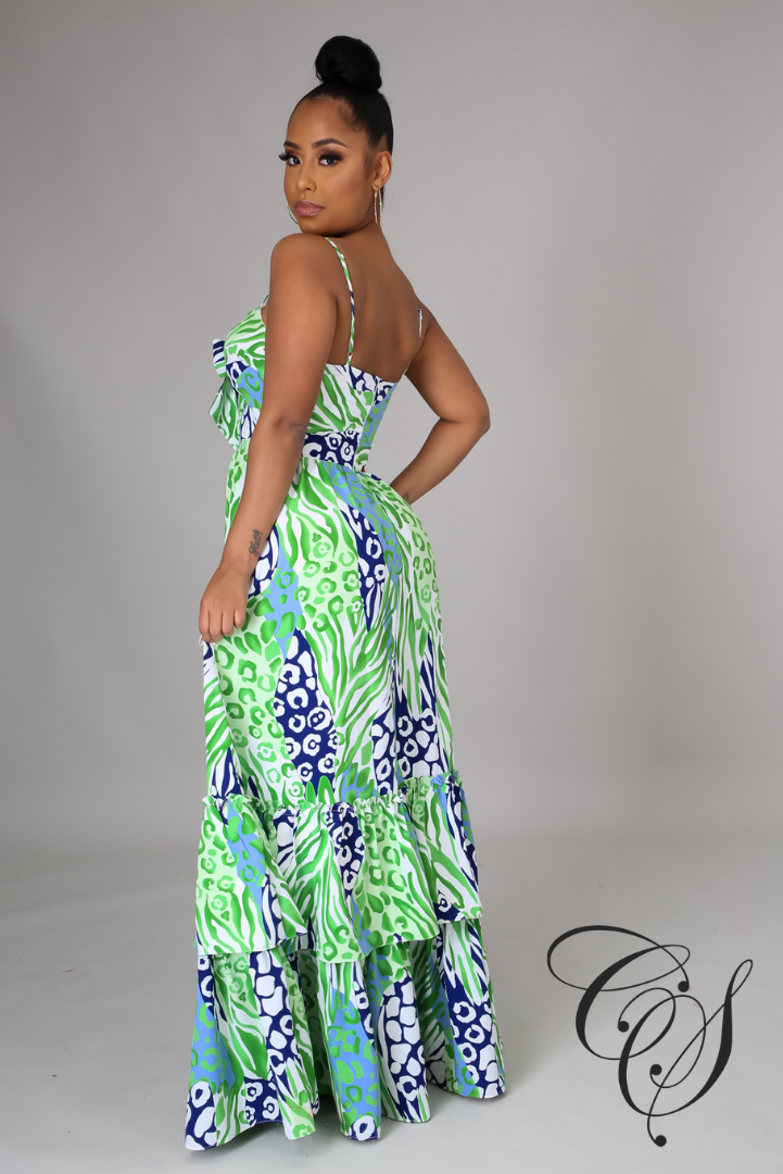 Marie Front Tied Maxi Dress