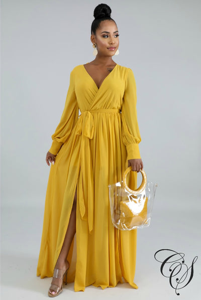 Mariella Double Slit Maxi Dress, Dresses - Designs By Cece Symoné