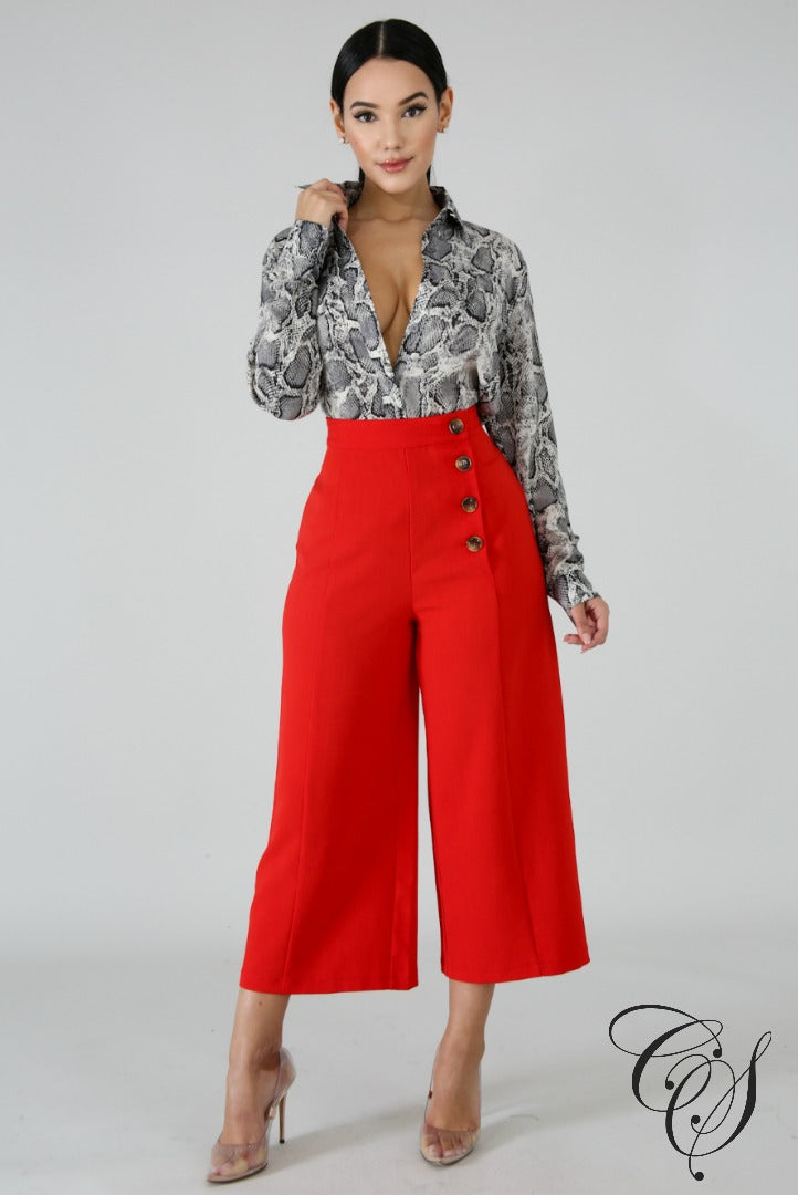 Marisol Sheer Snake Skin Blouse, top - Designs By Cece Symoné