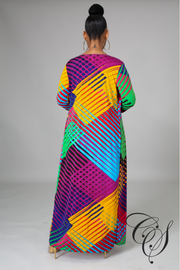 Martina Multi-Color Print Dress Set