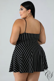 Maya Pinstripe Skort Dress, Romper - Designs By Cece Symoné