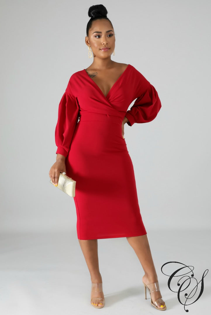 Meagan Indulging Midi Dress, Dresses - Designs By Cece Symoné
