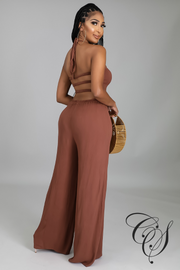 Mica Smocked Bar Back Jumpsuit
