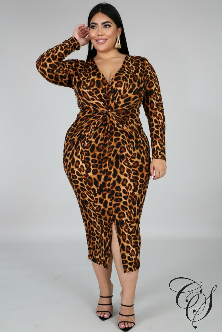 Mila Twist Midi Dress, Dresses - Designs By Cece Symoné