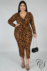 Mila Twist Midi Dress, Dresses - Designs By Cece Symoné