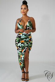 Milan Floral Scrunch Dress, Dresses - Designs By Cece Symoné