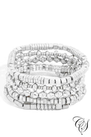 Mixed Metallic Beaded Bracelet Set, Bracelet - Designs By Cece Symoné