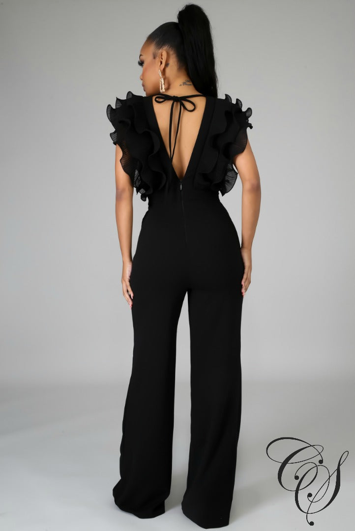 Molly Ruffle Jumpsuit, Jumpsuit - Designs By Cece Symoné