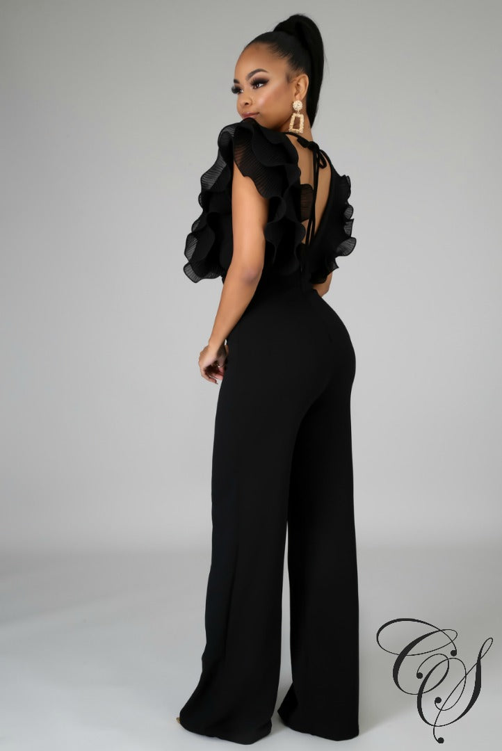 Molly Ruffle Jumpsuit, Jumpsuit - Designs By Cece Symoné