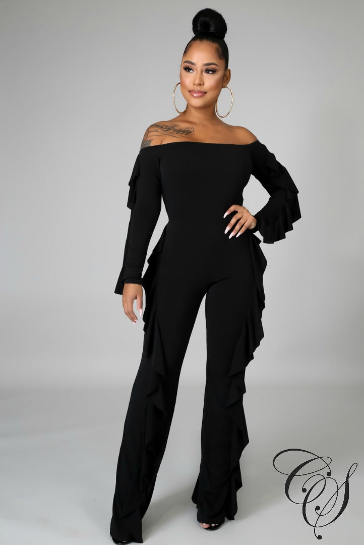 Monique Ruffling Jumpsuit, Jumpsuit - Designs By Cece Symoné